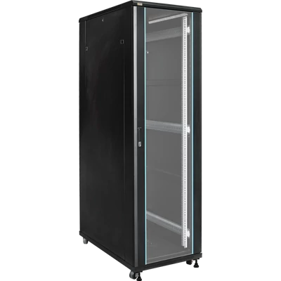 PULSAR RS4261 19" 42U 600x1000 álló rack szekrény; lapraszerelt; fekete