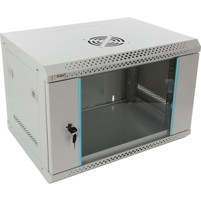 PULSAR RWA654-G 19" 6U 540x400 fali rack szekrény; lapraszerelt; szürke; könnyített kialakítás