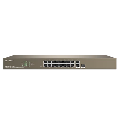 IP-COM F1218P-16-250W Switch Vezérelhető PoE