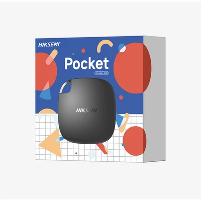 HIKSEMI HS-ESSD-T100(STD)/1024G/BLACK/NEWSEMI/WW Hikvision Külső SSD 1TB - T100 POCKET Fekete