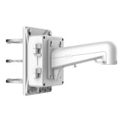 HIKVISION DS-1602ZJ-box-pole Kültéri fali tartó 5" speed dómhoz; kötődobozzal; oszlopkonzollal; 67-1