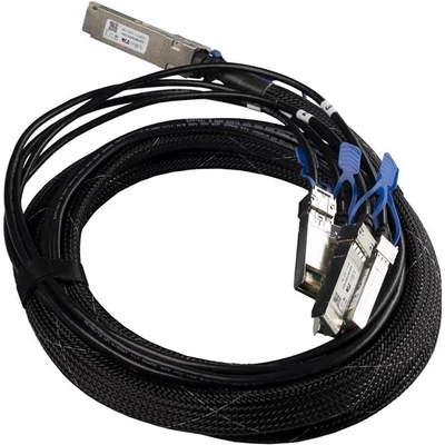 MIKROTIK XQ+BC0003-XS+ Break out Cable 100G QSFP28 to 4 x 25G SFP28 or 40G QSFP+ to 10G SFP+, 3m
