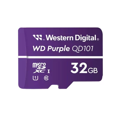 WESTERN DIGITAL WDD032G1P0C WD Purple 32GB micro SD kártya; microSDHC; Class 10 UHS-I; 24/7