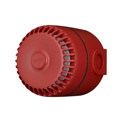 FULLEON ROLP/SV/R/D Roshni hangjelző; piros; 24 VDC; magas aljzat; oldalsó kábelvezetés; IP65