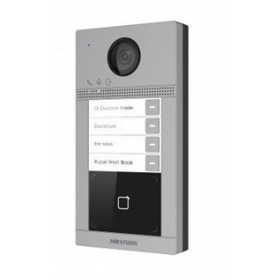 HIKVISION DS-KV8413-WME1(B) Négylakásos villa IP video-kaputelefon kültéri egység, kártyaolvasóval,