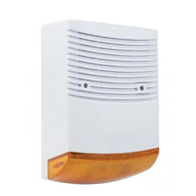 EGYÉB GYÁRTÓ NS128 Kültéri sziréna villogó fényjelzővel; 128 dB; IP34; akkumulátoros