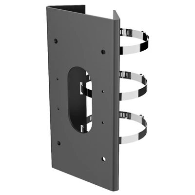 HIKVISION DS-1475ZJ-SUS-B Oszlopkonzol; kamerákhoz és fali tartókhoz; 67-127 mm átmérőhöz; fekete