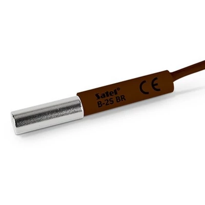 SATEL B-2S BR Mini befúrható nyitásérzékelő; vékony: O 6.5 mm; barna