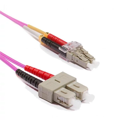 KELINE POM4D-LCSC-020 Duplex multimódusú patchkábel 50/125µm , 2xLC-2xSC, 2m