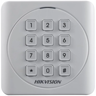 HIKVISION DS-K1801MK Kártyaolvasó 13,56 MHz; Wiegand kimenet; kültéri; billentyűzettel