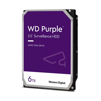 WESTERN DIGITAL WD63PURZ WD Purple; 6 TB biztonságtechnikai merevlemez; 256 MB cache; 24/7 alkalmazásra;nem RAID kompatibilis