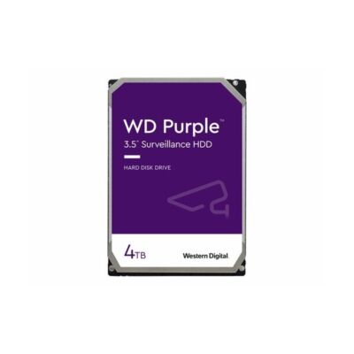 WESTERN DIGITAL WD42PURZ WD Purple; 4 TB biztonságtechnikai merevlemez; 256 MB cache; 24/7 alkalmazásra;nem RAID kompatibilis