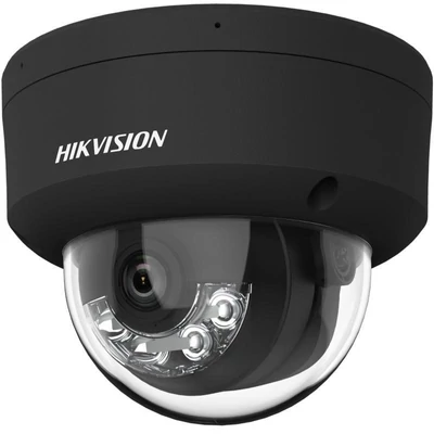 HIKVISION DS-2CD2187G2H-LISU(2.8mm)/eF/BLACK IP, Dómkamera, 8MP, Fix objektív, IR-Fehér LED, Beépíte