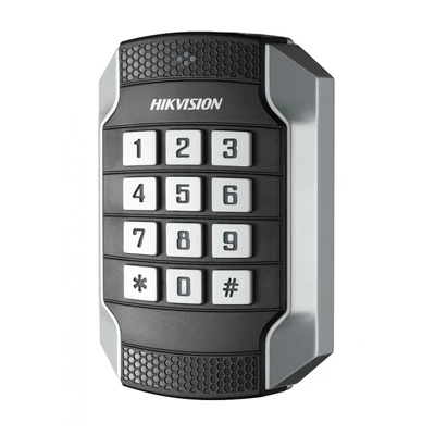 HIKVISION DS-K1104MK Kártyaolvasó 13.56 MHz ; RS485 és Wiegand kimenet; kültéri; billentyűzettel