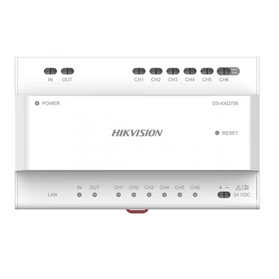 HIKVISION DS-KAD706Y-S Disztribútor soroló egység kétvezetékes IP kaputelefon-rendszerhez