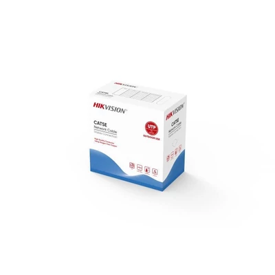 HIKVISION DS-1LN5EO-UU/E Kábel, Hálózati kültéri kábel, UTP CAT 5E, 305 méter, fekete