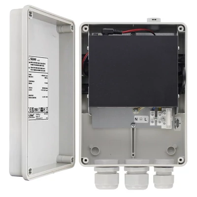 PULSAR SG64H 6-porttal rendelkező tápegységgel switch 4 darab IP kamerához hermetikusan zárt doboz