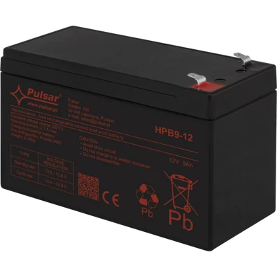PULSAR HPB9-12 Akkumulátor 12V 9Ah; HPB széria; T2 csatlakozó