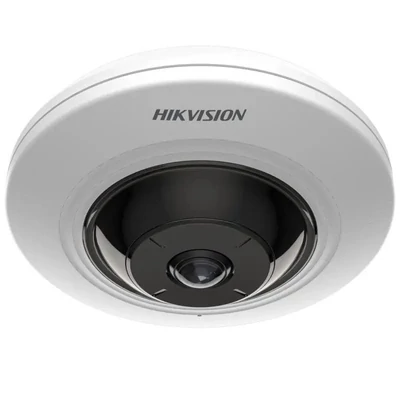 HIKVISION DS-2CD2955G0-ISU (1.05mm) 5 MP WDR mini IR IP fisheye kamera 180° látószöggel; hang I/O; riasztás I/O