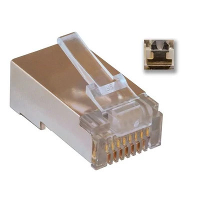 VEZ FTD5880 RJ45 Cat5e csatlakozó FTP kábelre, 100db/csomag