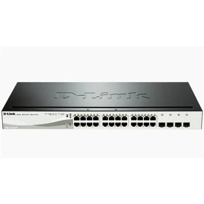 D-LINK DGS-1210-24P 10-port 10/100/1000 Gigabit PoE Smart Switch including 2 Combo 1000BaseT/SFP