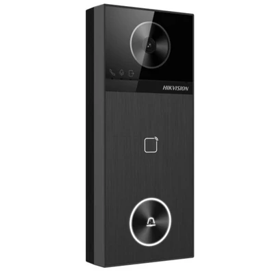 HIKVISION DS-KV6114-E1 Egylakásos IP video-kaputelefon kültéri egység; kártyaolvasóval; IR-megvilágí