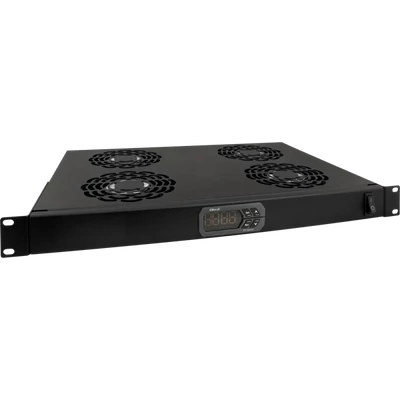 PULSAR RAWP-1R 19" ventilátor panel beépített termosztáttal; 1U; 4 ventilátor