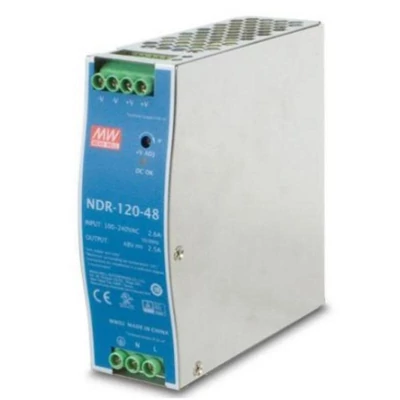 MEAN WELL NDR-120-48 Ipari tápegység; 48V; 2.5A; 120W; DIN sínre szerelhető