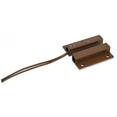 SATEL K-1 2E BR Mágneses nyitásérzékelő; felületre szerelhető; 2 lezáró ellenállás: 1.1 kOhm; 24.2x7