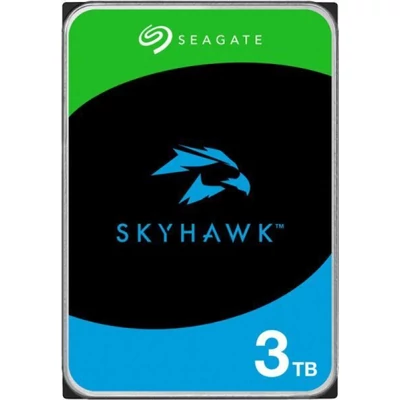 SEAGATE ST3000VX015 SkyHawk; 3 TB biztonságtechnikai merevlemez; 256 MB cache; 24/7 alkalmazásra