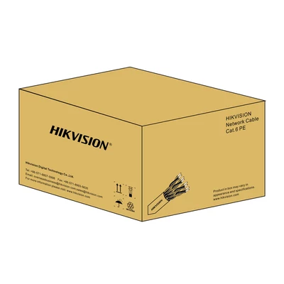 HIKVISION DS-1LN5EOPSPE black 305m Kábel, kültéri hálózati kábel, F/UTP CAT 5e, 305 méter