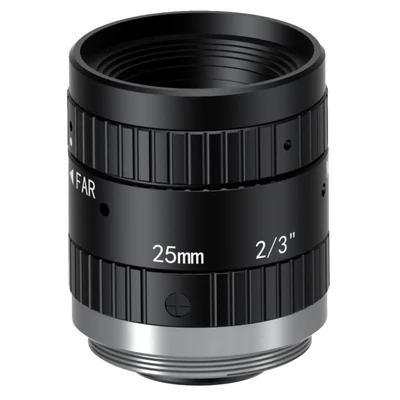 HIKROBOT MVL-MF2518M-5MPE Objektív; 25 mm fix fókusztávolság; 5 MP; F1.8-F16; 2/3"; C-menet