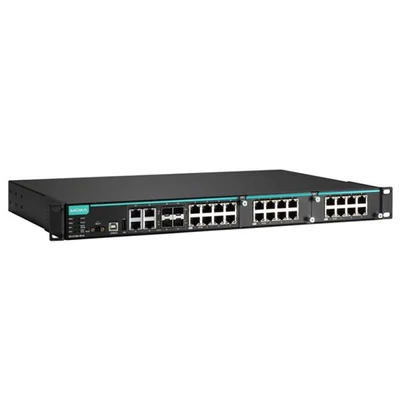 MOXA IKS-6728A-8PoE-4GTXSFP-HV-HV-T Modular managed Ethernet switch with 8 10/100BaseT or 100/1