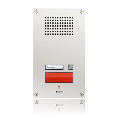 COMMEND SIP-W S212V Vandálbiztos SIP interkom; nagy- és normálméretű segélyhívó gombbal