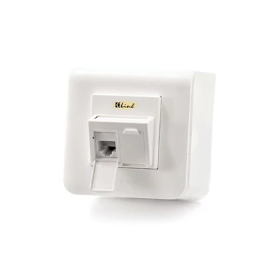 KELINE 601120-AP + KEJ-C6-U-TL(2) Giga+ Modulo45 Cat.6, 2xRJ45/u, falon kívüli csatlakozóval