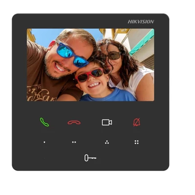 HIKVISION DS-KH6110-WE1 IP video-kaputelefon beltéri egység; 4.3" TFT érintő kijelző; 480x272 felbontás; WiFi