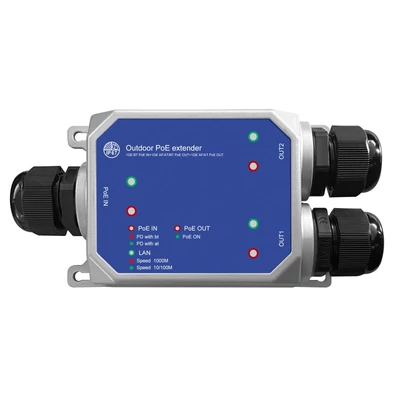 NESTRON PSE-EG102W 2 portos gigabit ethernet PoE extender; 90 W; max. 250 méter; túlfeszültség védel