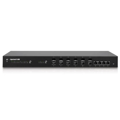UBIQUITI ES-16-XG 10GbE Fiber Switch, 12x SFP+ 4x RJ45 10GBASE-T