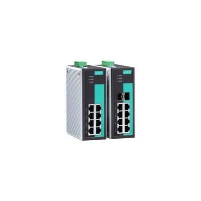 MOXA EDS-G308 Unmanaged full Gigabit Ethernet switch with 8 10/100/1000BaseT ports, 0 to 60°C operat