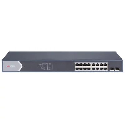 HIKVISION DS-3E1518P-SI 18 portos Gbit PoE switch ; 16 PoE + 2 SFP uplink port; smart menedzselhető