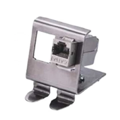 MODC-2KEY2 Kismegszakító házba C sínre pattintható 2xKEYSTONE modul tartó, Rozsdamentes