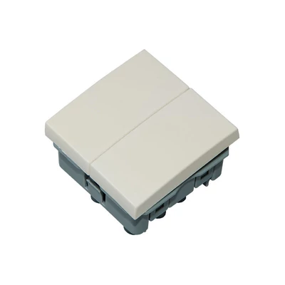 MODD-KAP2 45*45 egységbe 230V süllyesztett 2 pólusú csillár kapcsoló, KIFUTÓ!