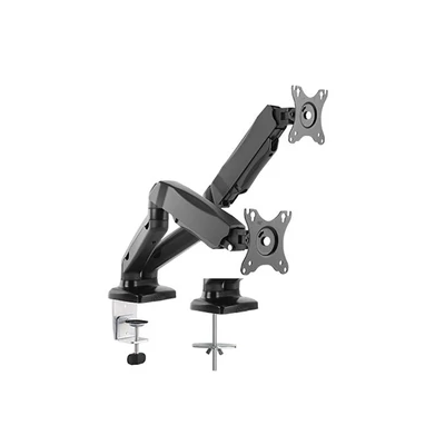 VELCD-C13-2 LCD gázrugós asztali kar, 2 képernyőhöz