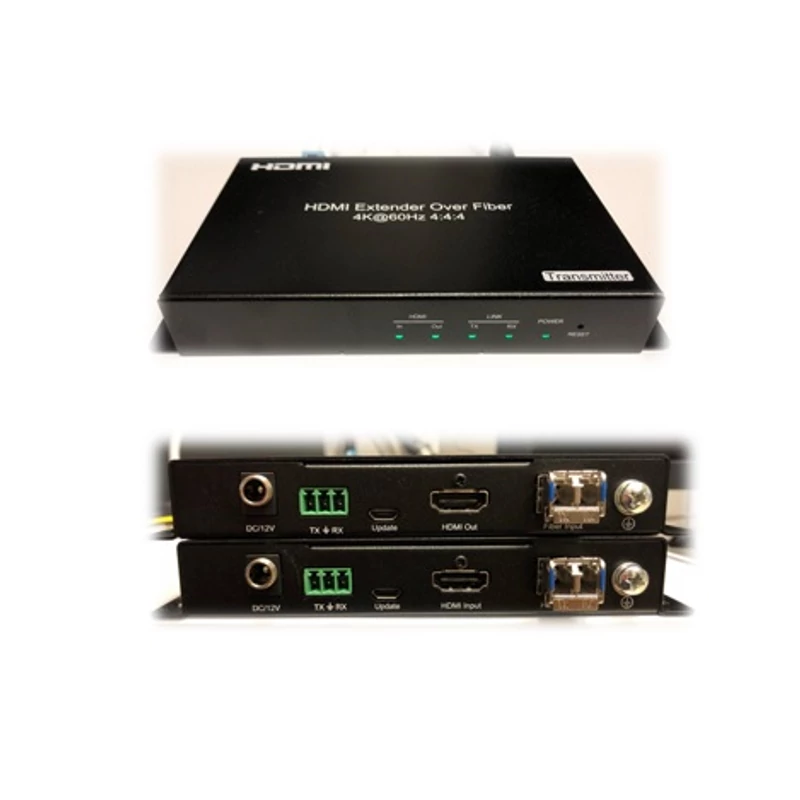 VAEXH4K-FIB60 4K HDMI extender szett, optikai, 60 km