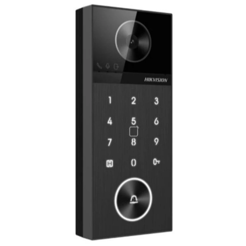 HIKVISION DS-KV6124-WBE1 Egylakásos IP video-kaputelefon kültéri egység; kártyaolvasóval; WiFi; Bluetooth; PIN; PoE