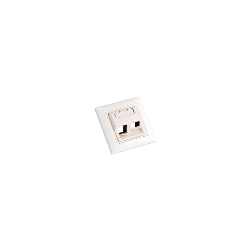 MOK-2RJ45-45 ÜRES KERET 80X80 2RJ45 ABLAKOS/GERMÁN