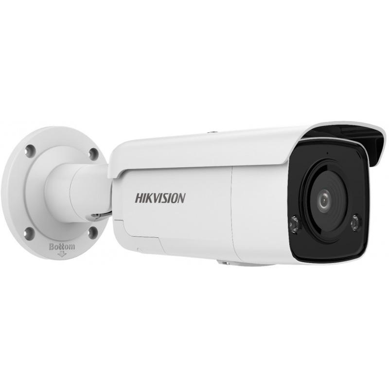 HIKVISION DS-2CD2T46G2-ISU/SL 4 MP AcuSense WDR fix EXIR IP csőkamera; mikrofon; fény/hangriasztás; riasztás I/O; hang I/O