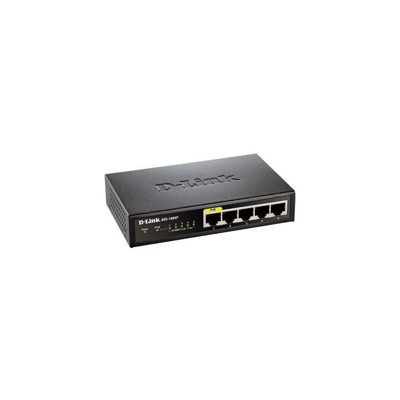 D-LINK DES-1005P 5-Port Fast Ethernet PoE Desktop Switch