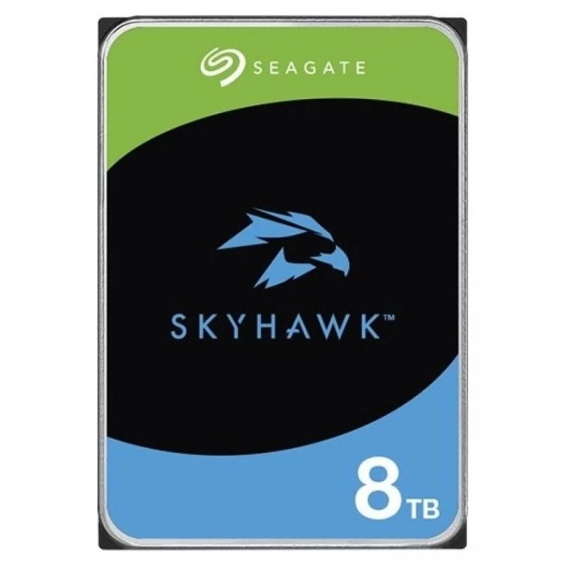 SEAGATE ST8000VX010 SkyHawk; 8 TB biztonságtechnikai merevlemez; 24/7 alkalmazásra
