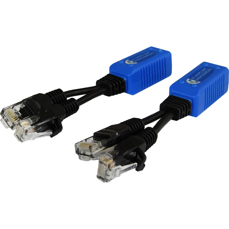 PULSAR P-POE2 Szétosztó egység: kettő IP adat és PoE átvitele egy UTP kábelen keresztül